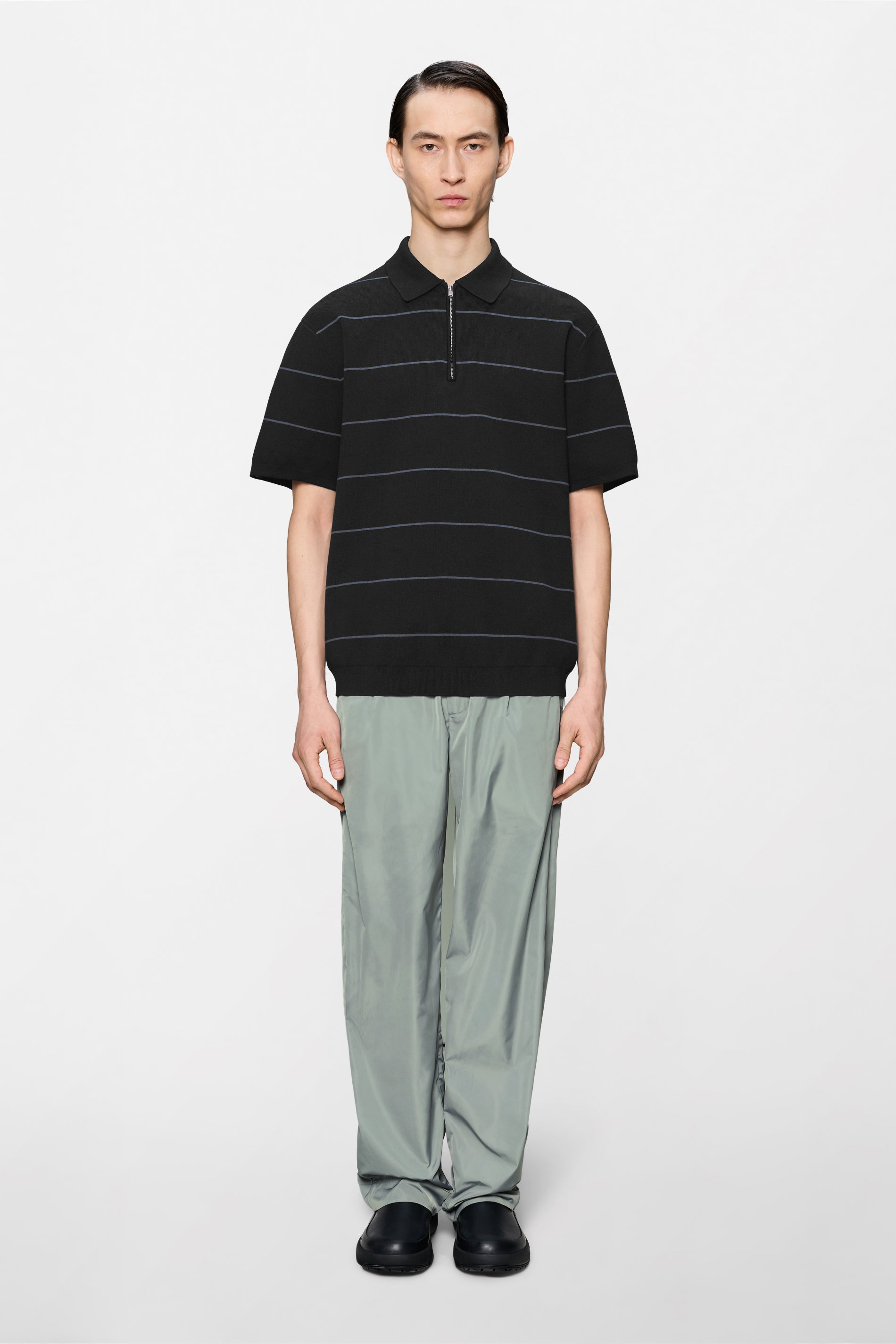 Gestreifter Strick-Polo